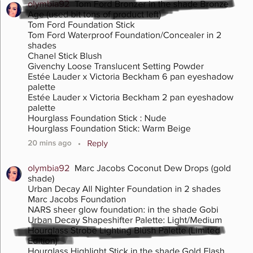 My Unlisted Makeup